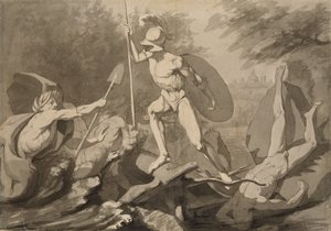 Lucha de Aquiles con el Río Escamandro de Philipp Otto Runge
